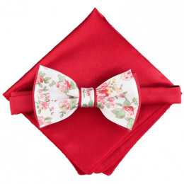 MP-037 Men's Bow Tie in a Set with a Pocket Square