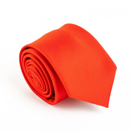 KM-125 Red necktie with a pattern