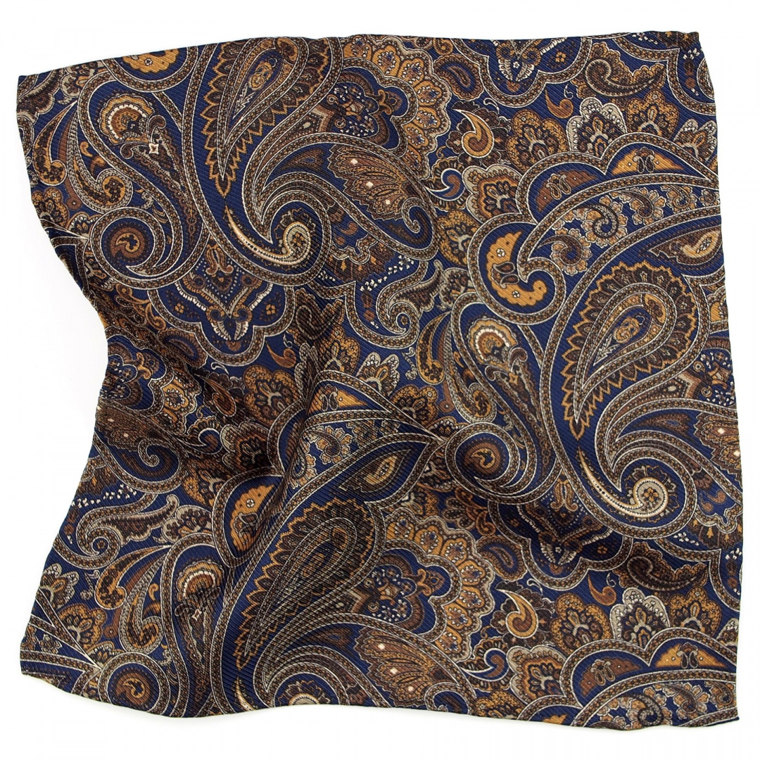 PJ-199 Silk Pocket Square with a Pattern(1)