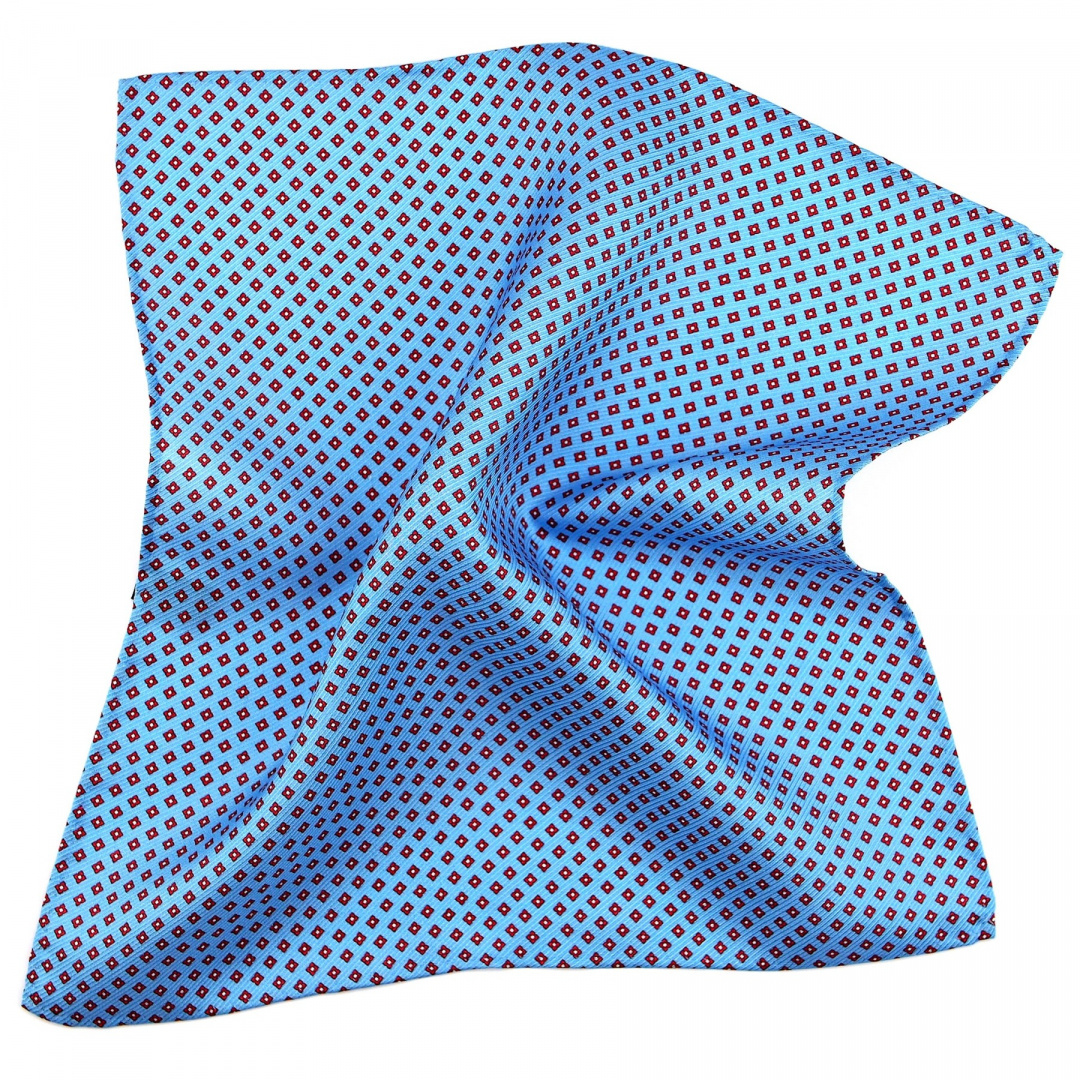 PJ-208 Silk Pocket Square with a Pattern(1)