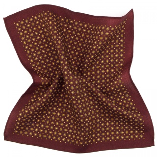 OUTLET-PW-006 Poszetka Wełniana ze Wzorem