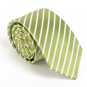KM-117 Green tie with a pattern