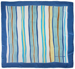 AMS-020 Hand-painted silk scarf, 90x90cm