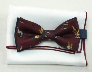 OUTLET-MJ-011 Mucha w Zestawie z Poszetką