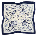 AM7-555 Hand-painted silk scarf, 70x70cm