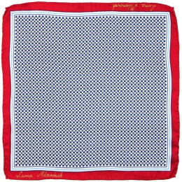 PJ-217 Silk pocket square with a pattern