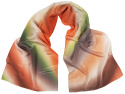 SZC-031 Multicolored silk scarf, hand shaded, 170x45cm