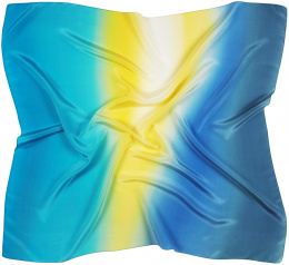 AC9-932 Hand-shaded silk scarf, 90x90cm