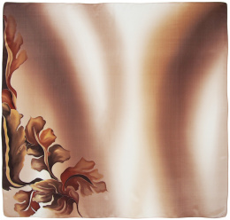 AM-934 Hand-painted silk scarf, 90x90cm