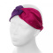 Women's two-color silk hairband with elastic band