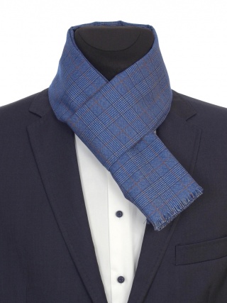 Elegant men's wool scarf SME-001