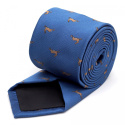 KM-103 Krawat Niebieski Zające