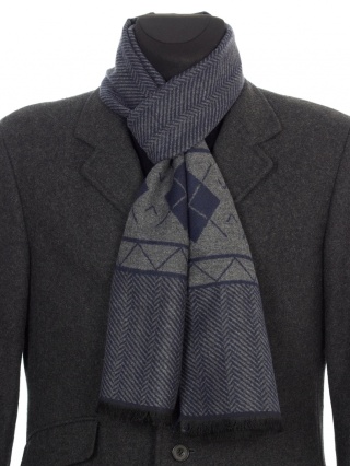 Elegant men's scarf Gentleman SMG-013