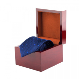 KRD-459 Krawat jedwabny w drewnianym pudełku