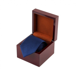 KRD-541 Krawat jedwabny w drewnianym pudełku