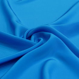 The azure-blue Crepe Silk Scarf, 90x90cm