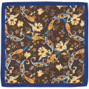 PM-091 Microfiber pocket square with floral motif