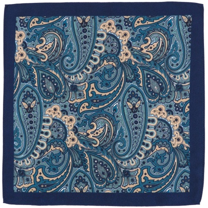 PM-092 Microfiber Pocket Square Paisley Pattern
