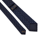 KR-560 Elegancki jedwabny krawat żakardowy w kropki