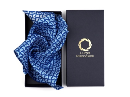 OUTLET PJ-237 Jedwabna Poszetka, w Kaczki 30x30 cm