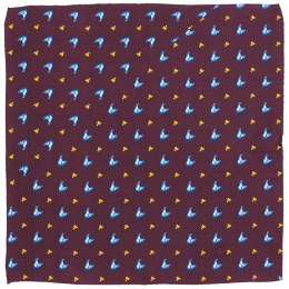 PJ-239 Silk Pocket Square, Hen 30x30 cm