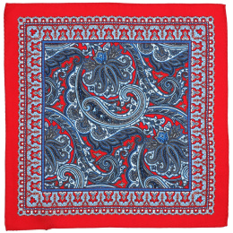 PJ-246 Silk Pocket Square With Patterns 30x30 cm