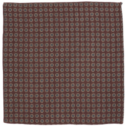 PW-009 Woolen Pocket Square with a pattern