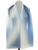 SZC-048 Multicolored silk scarf, hand shaded, 170x45cm