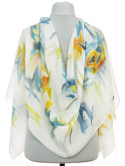 SZR-009 Large Hand-Painted Silk Scarf