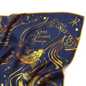 Silk Scarf Zodiac Pisces 67x67cm by Anna Halarewicz