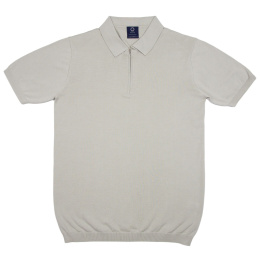 B3 Gray cotton polo shirt.