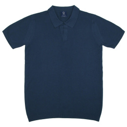 B4 Dark Blue cotton polo shirt.