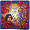 Silk Scarf Nicolaus Copernicus - 66x66 cm