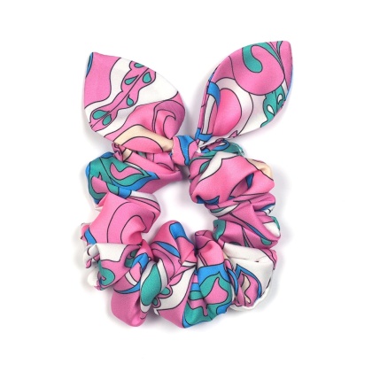 Gumka z kokardą bunny ear Różowe Nastawienie