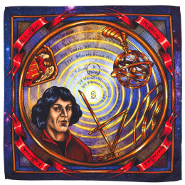 Silk Pocketsquare Nicolaus Copernicus - 30x30cm