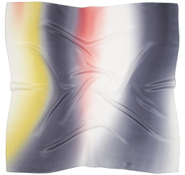 AC9-1005 Hand-shaded silk scarf, 77x77cm
