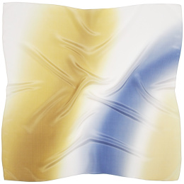 AC9-1006 Hand-shaded silk scarf, 77x77cm