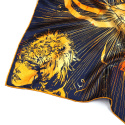 Silk Scarf Zodiac Lion 67x67cm by Anna Halarewicz