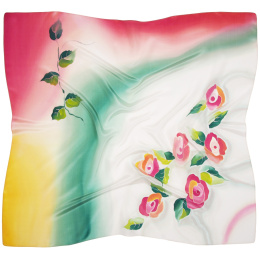 AM-1014 Hand Painted Silk Scarf