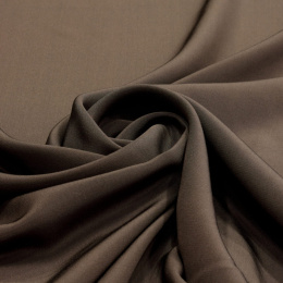 Dark Brown Crepe Silk Scarf, 70x70cm