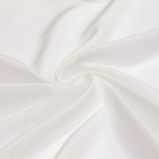 Ecru Silk Crepe Scarf, 90x90cm AJK-940