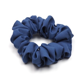 Gumka do koka typu scrunchie gruba marszczona chabrowa