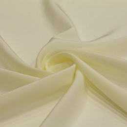 Cream Crepe Silk Scarf, 90x90cm