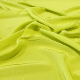 Lime Silk Crepe Scarf, 70x70cm