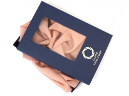]One-color Habotai scarf, 200x65 cm