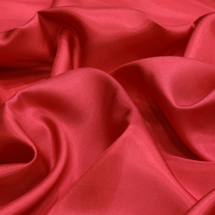 Malinowy jedwabny szal habotai 200x65 cm SZH-008