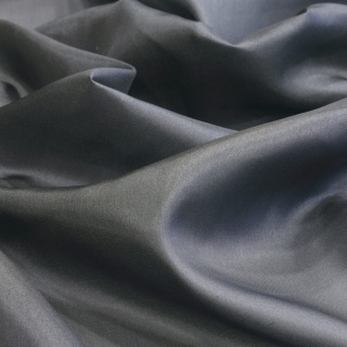 Grafitowy jedwabny szal habotai 200x65 cm SZH-014