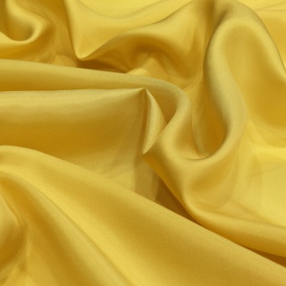 Żółty Jedwabny Szal Habotai 200x65 cm SZH-041