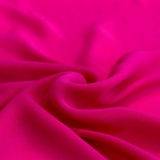 Fuchsia silk georgette long scarf 200x65 cm SZZ-306