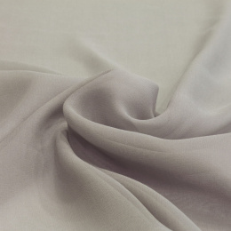 Gray Stone Silk Scarf - Georgette, 200x65cm